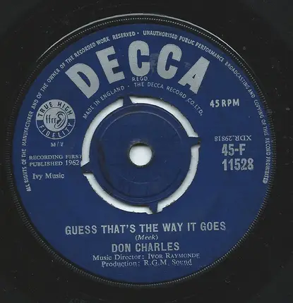 Don Charles - It's My Way Of Loving You