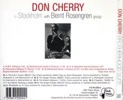 CD - Don Cherry In Stockholm With Bernt Rosengren Group - Brotherhood Suite