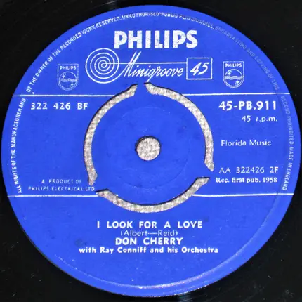 Don Cherry With Ray Conniff & His Orchestra - Hasty Heart / I Look For A Love