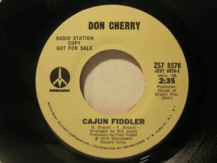 Don Cherry - When You Leave Amarillo, Turn Out The Lights