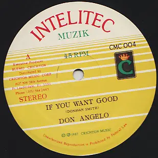 Don Angelo - If You Want Good