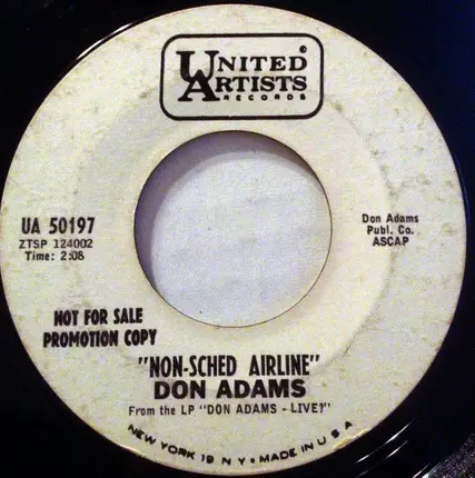 Don Adams - Golfers Are All Crazy / Non-Sched Airline