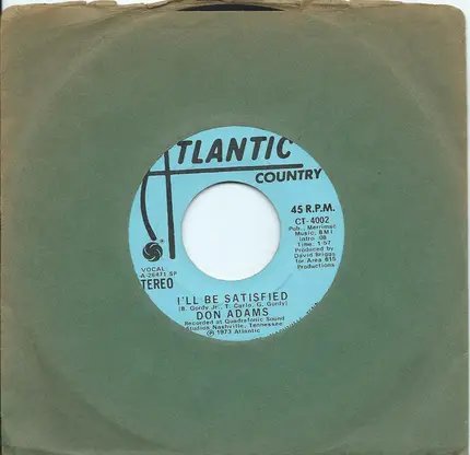 Don Adams - I'll Be Satisfied