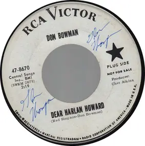 Don Bowman - Dear Harlan Howard