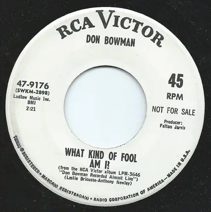 Don Bowman - My Voice Is Changing