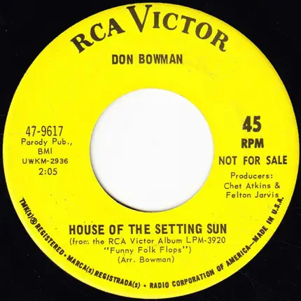 Don Bowman - Folsom Prison Blues #2