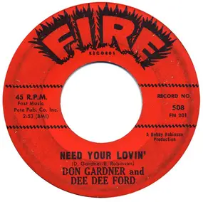 Don Gardner - Need Your Lovin' / Tell Me