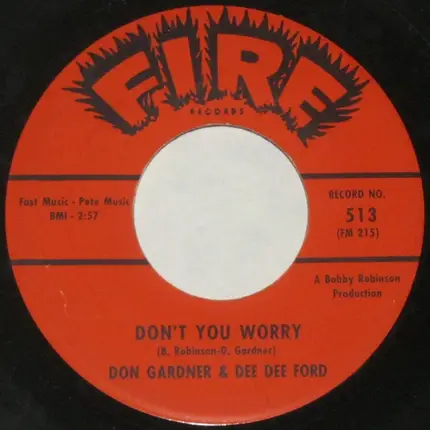 Don Gardner And Dee Dee Ford - Don't You Worry