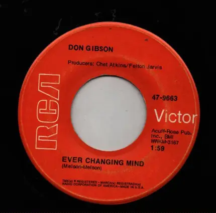 Don Gibson - Ever Changing Mind