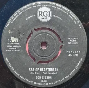 Don Gibson - Sea Of Heartbreak / I Think It's Best (To Forget Me)