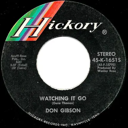Don Gibson - Is This The Best I'm Gonna Feel
