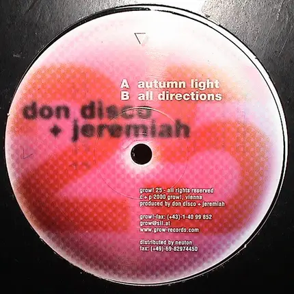 Don Disco & Jeremiah - Autumn Light