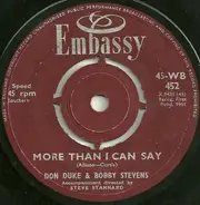 Don Duke & Bobby Stevens - More Than I Can Say / Hello Mary Lou