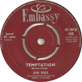 Don Duke - Temptation / Breaking In A Brand New Broken Heart