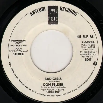 Don Felder - Bad Girls (Edit)
