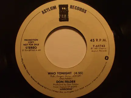 Don Felder - Who Tonight