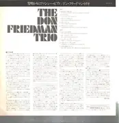 LP - Don Friedman Trio - The Don Friedman Trio - Insert