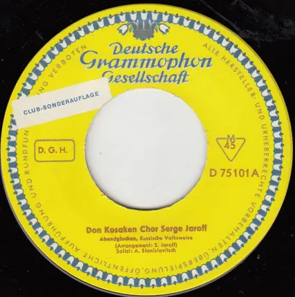 Don Kosaken Chor Serge Jaroff - Abendglocken / Stenka Rasin