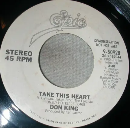 Don King - Take This Heart