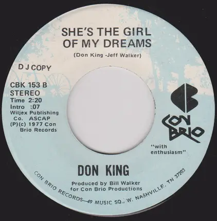 Don King - I've Got Country Music In My Soul / She's The Girl Of My Dreams