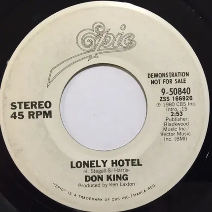 Don King - Lonely Hotel