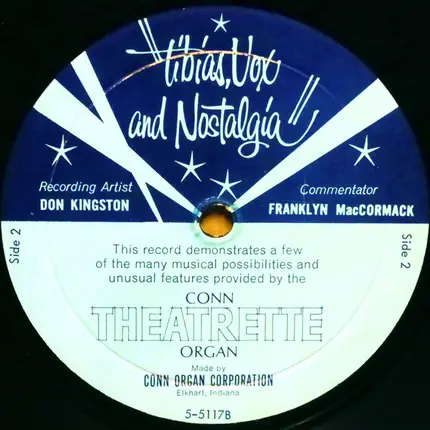 Don Kingston , Franklyn MacCormack - Tibias, Vox And Nostalgia