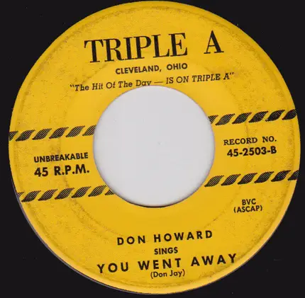 Don Howard Koplow - Oh Happy Day / You Went Away