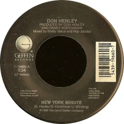 Don Henley - New York Minute