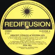 LP - Don Hill - Greatest Country & Western Hits
