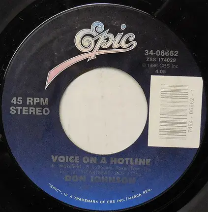Don Johnson - Voice On A Hotline