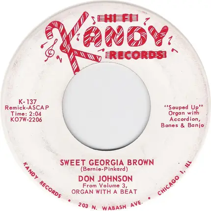 Don Johnson - Five Foot Two / Sweet Georgia Brown