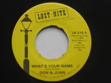 Don & Juan - What's Your Name