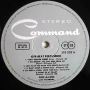 LP - Don Lamond And His Orchestra - Off Beat Percussion - Gatefold