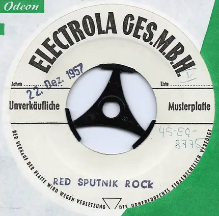 Don Lang And His Frantic Five - Red Sputnik Rock  / Texas Tambourine