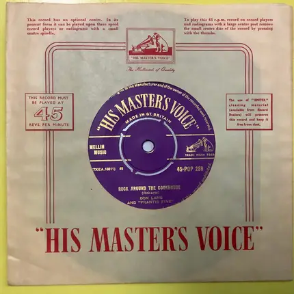 Don Lang And His Frantic Five - Rock Mister Piper  / Rock Around The Cookhouse