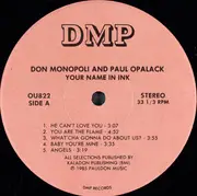 LP - Don Monopoli And Paul Opalack - Your Name In Ink