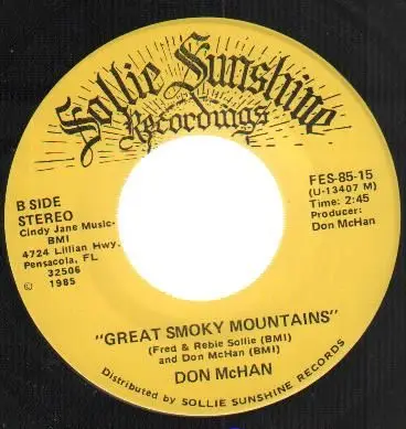 Don McHan - Ballad Of Little Ben And Casey JOnes / Great Smoky Mountains