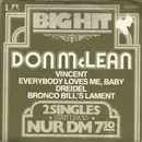2x7inch Vinyl Single - Don McLean - Big Hit