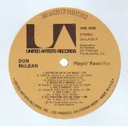 LP - Don McLean - Playin' Favorites
