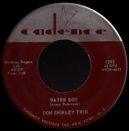 Don Shirley Trio - Water Boy / Freedom (I'm On My Way)