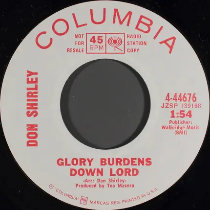 Don Shirley - I'll Drown In My Tears