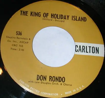 Don Rondo With Lew Douglas And His Orchestra - Wanderlust