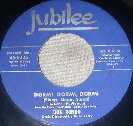 Don Rondo - Her Hair Was Yellow / Dormi, Dormi, Dormi