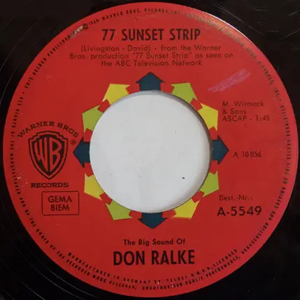 Don Ralke / Pete Candoli And His Orchestra - 77 Sunset Strip / 77 Sunset Strip Cha-Cha