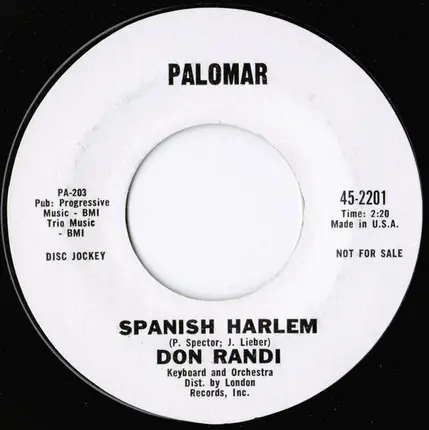 Don Randi - Follow Me (Love Theme From "Mutiny On The Bounty") / Spanish Harlem