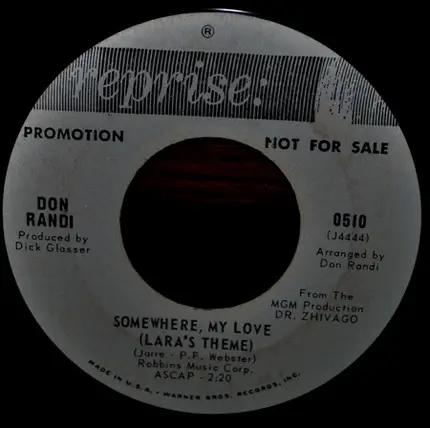 Don Randi - Sunny / Somewhere My Love (Laura's Theme)