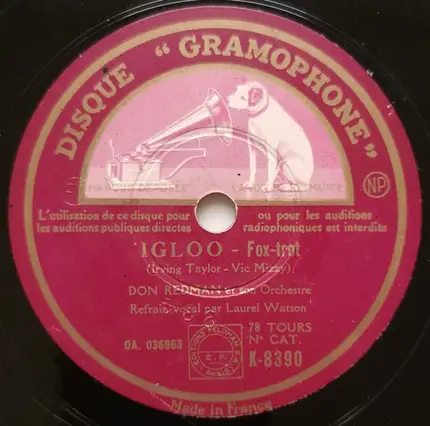 Don Redman And His Orchestra - Chew-Chew-Chew / Igloo