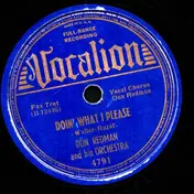Don Redman And His Orchestra - Doin' What I Please / Lazybones