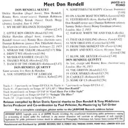 CD - Don Rendell - Meet Don Rendell - Mono