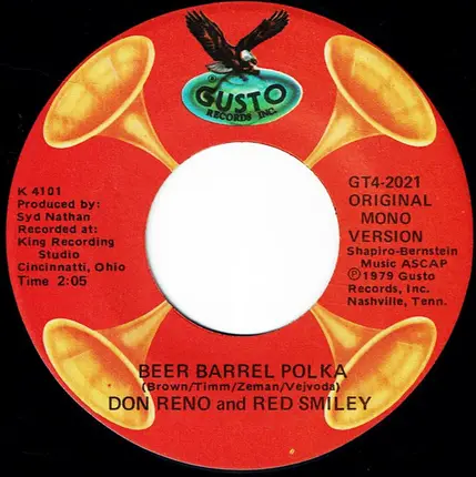 Don Reno, Red Smiley And The Tennessee Cutups - I Know You're Married / Beer Barrel Polka